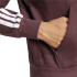 Moletom adidas 3Bandas Fl Fz Hd Homem Rubaur/Branco