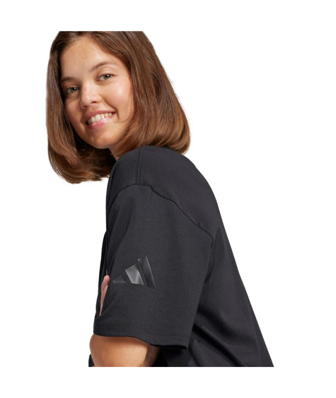 T-shirt adidas Sl+ Sj Boyf Femme Noir