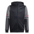 Moletom de Futebol adidas Squadra25 Hood Infantil Preto