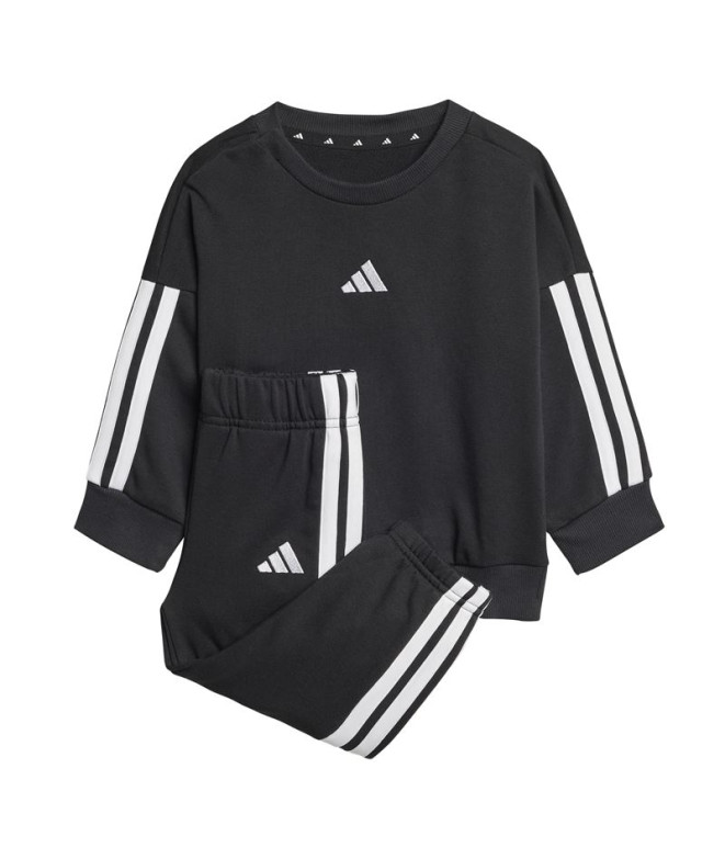 Calça adidas I 3 Bandas French Terry Jog 240 Bebês Preto/Branco