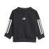 Calça adidas I 3 Bandas French Terry Jog 240 Bebês Preto/Branco