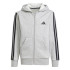 Sweat adidas 3Bandas Fl Fz Hd Enfant Gris/Noir