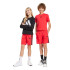 Calça adidas 3Bandas Wv Sh Infantil Vermelho/Preto