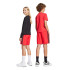 Calça adidas 3Bandas Wv Sh Infantil Vermelho/Preto