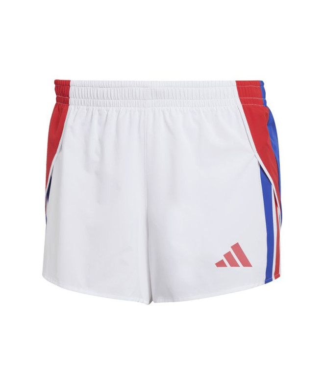 Pantalones de Running adidas Adizero R Shr Hombre Blanco
