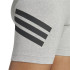 Mallas adidas Future Icons 3 Bandas Biker Mujer Gris