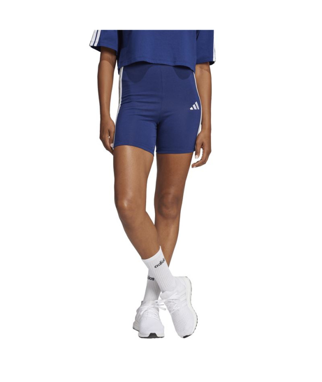 Mallas adidas 3Bandas Sj Bk Sho Mujer Azul...