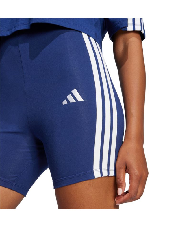 Mallas adidas 3Bandas Sj Bk Sho Mujer Azul...