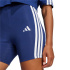 Mallas adidas 3Bandas Sj Bk Sho Mujer Azul Oscuro/Blanco