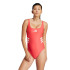 Fato de banho De Natação adidas 3Bandas Uback Suit Mulher Vermelho