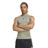 Camiseta De Fitness Adidas Techfit Compression Training Sleeveless Hombre Gris