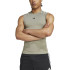 Camiseta De Fitness Adidas Techfit Compression Training Sleeveless Hombre Gris