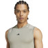 Camiseta De Fitness Adidas Techfit Compression Training Sleeveless Hombre Gris