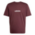 T-shirt adidas Lin Sj Homme Rubaur/Blanc
