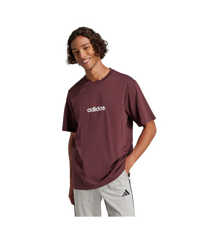 Camiseta adidas Lin Sj Homem Rubaur/Branco