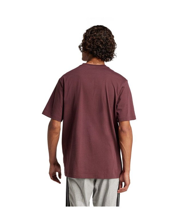 T-shirt adidas Lin Sj Homme Rubaur/Blanc