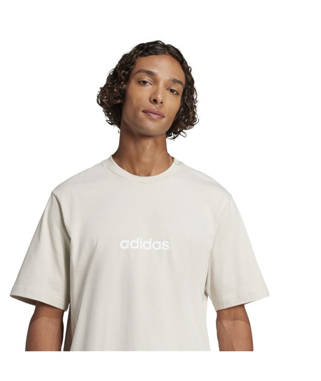 T-shirt adidas Lin Sj Homme Bleu/Blanc