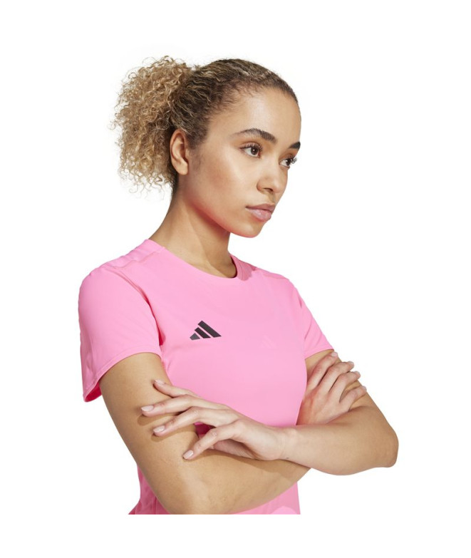 T-shirt de Running adidas Adizero Femme Rose