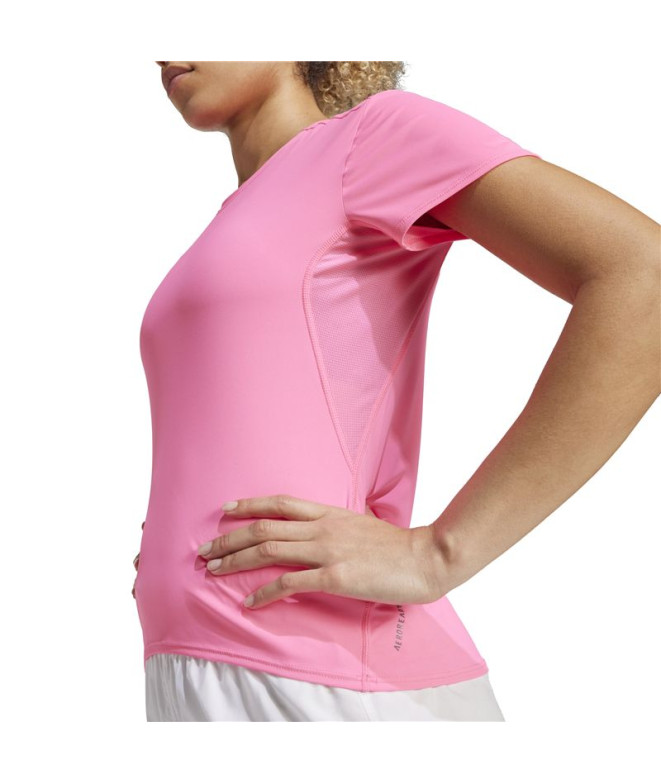 Camiseta de Running adidas Adizero Mulher Rosa