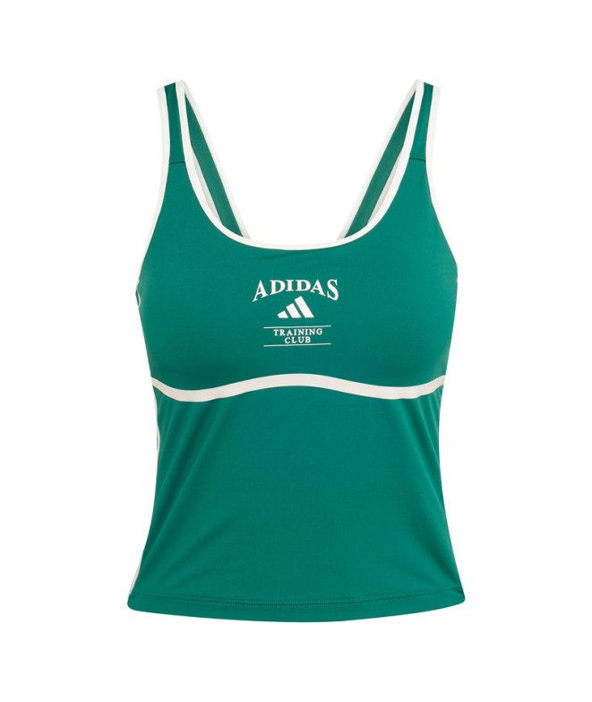 Camiseta de Fitness adidas Heritage Ls Tk Mujer Verde Oscuro