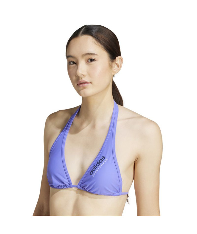 Bikini de Natación adidas Spw Neckh Bik Mujer Azul