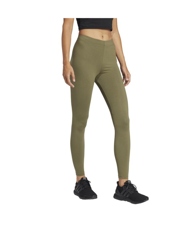 Mallas adidas Lin Sj Mujer Verde Oscuro/Blanco