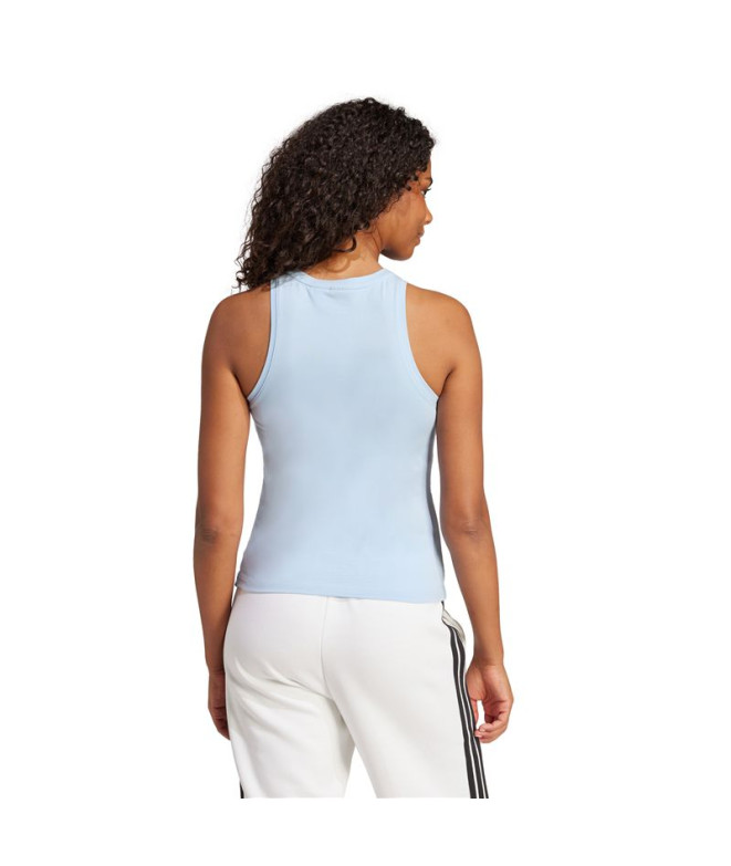 T-shirt adidas Lin Sj Tk Femme Bleu/Blanc