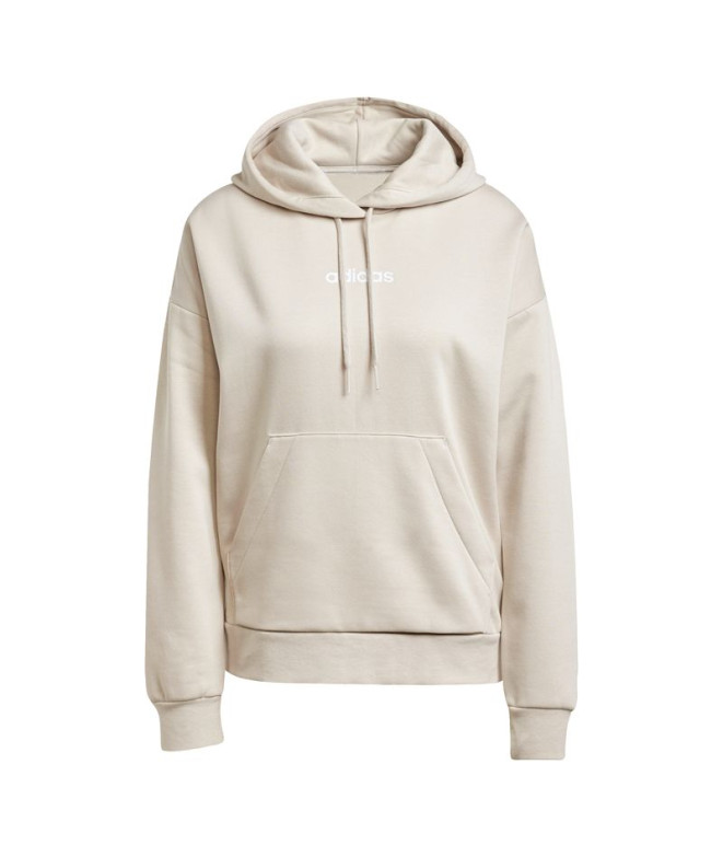 Sweat adidas Lin Fl Hd Femme Bleu/Blanc