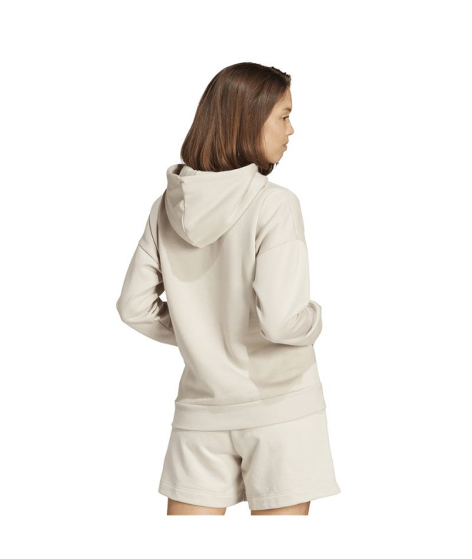 Moletom adidas Lin Fl Hd Mulher Azul/Branco