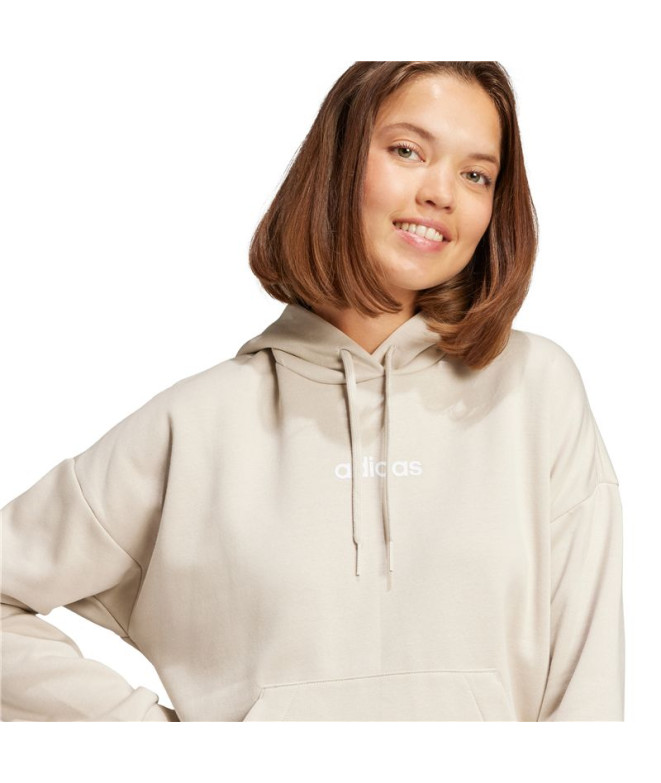 Sweat adidas Lin Fl Hd Femme Bleu/Blanc