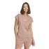 T-shirt Adidas Lin Sj Femme Rose/Blanc