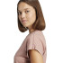 T-shirt Adidas Lin Sj Femme Rose/Blanc