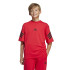 Camiseta adidas Future Icons 3 Bandas Infantil Rubpur/Preto
