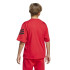 Camiseta adidas Future Icons 3 Bandas Infantil Rubpur/Preto