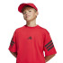 Camiseta adidas Future Icons 3 Bandas Infantil Rubpur/Preto
