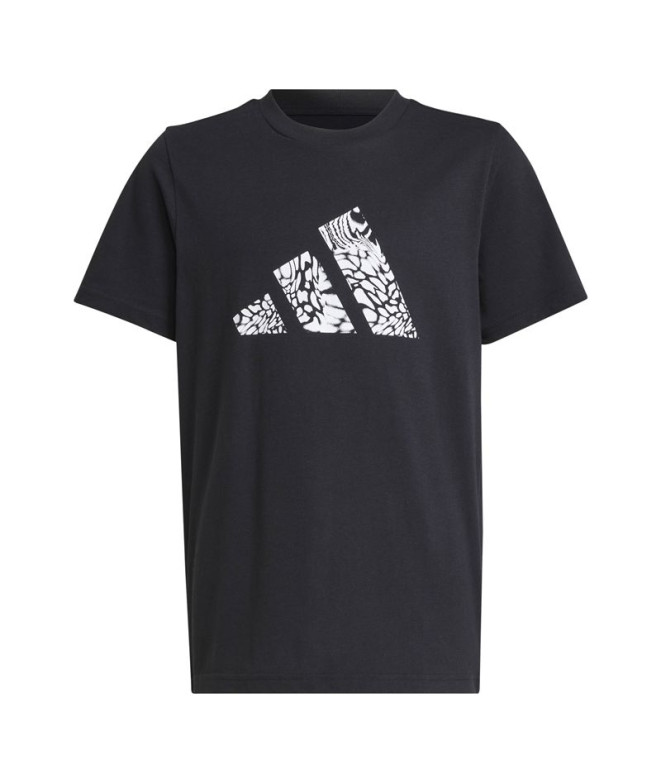 T-shirt adidas Jg Animal Logo Fille Noir