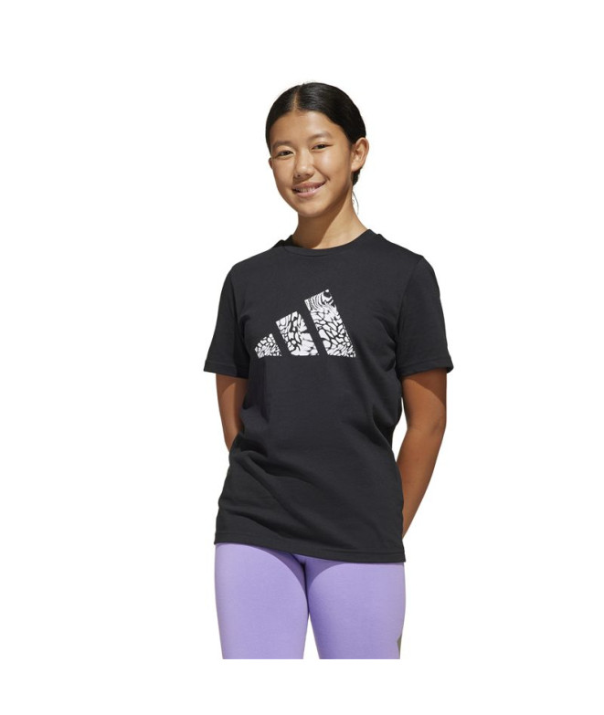Camiseta adidas Jg Animal Logo Niña Negro