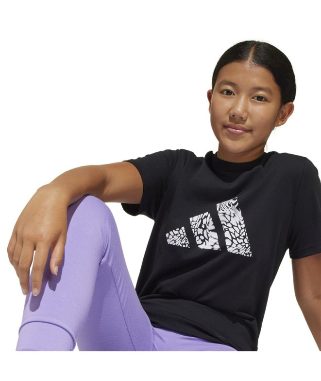 Camiseta adidas Jg Animal Logo Niña Negro