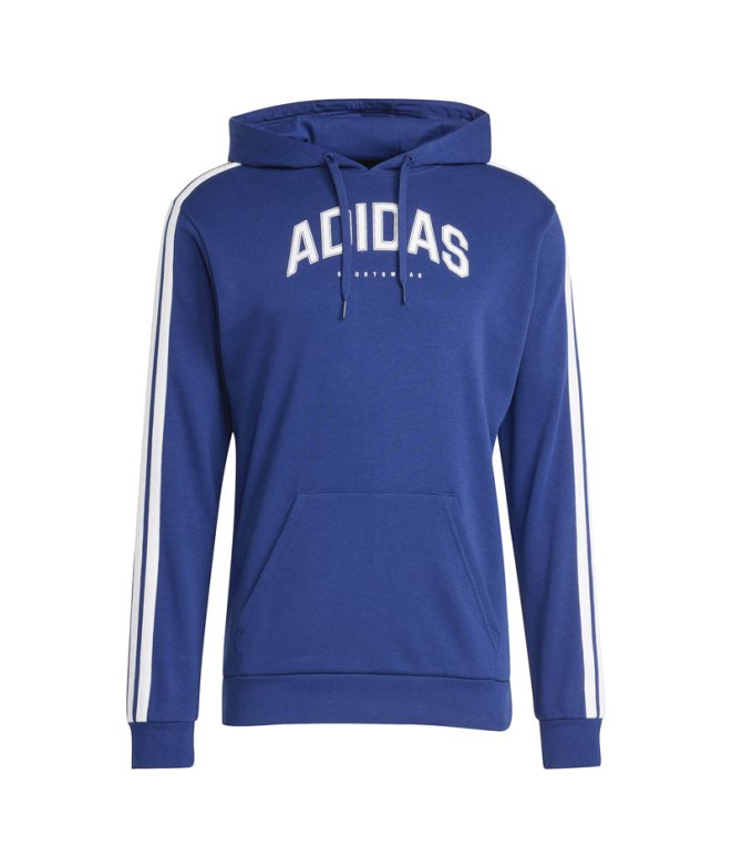 Sweat adidas Colleg Hood Homme Bleu Foncé