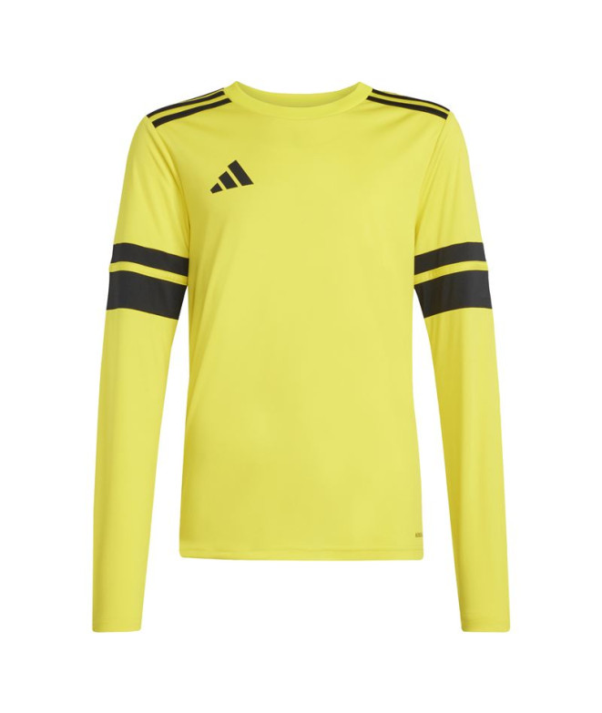 Camiseta de Fútbol adidas Squadra25 Jsy Ly Infantil Amarillo/Negro