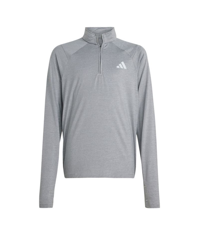 T-shirt de Fitness adidas Gt Pz Zip Ls Enfant Gris