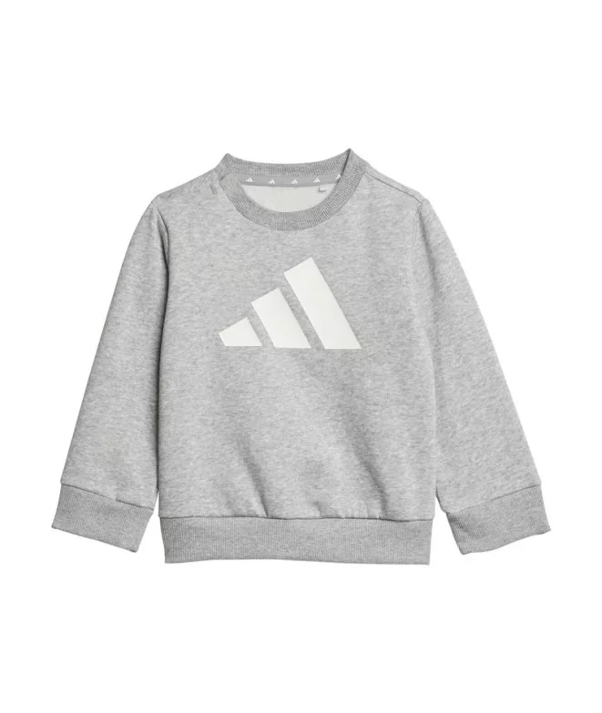 Sudadera adidas I Bl Fl Jog 240 Bebés Gris/Blanco