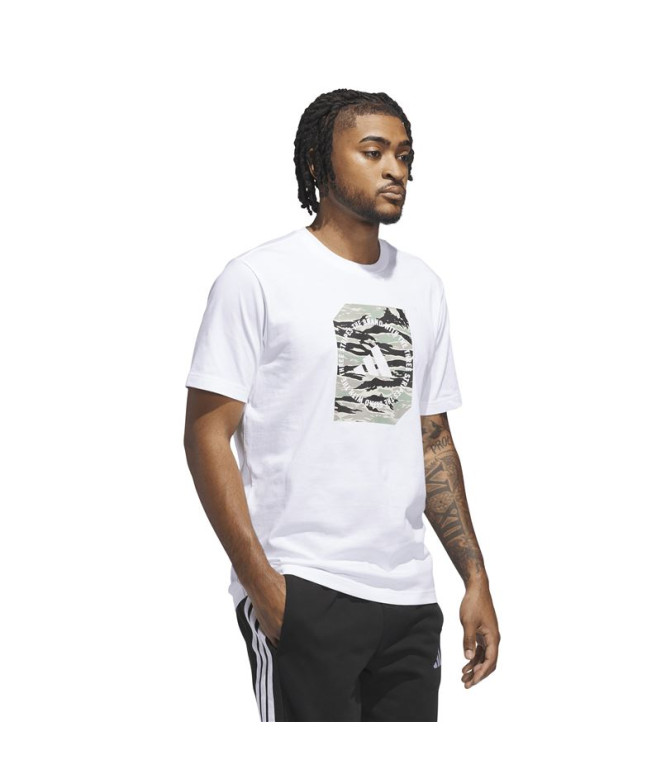 Camiseta adidas Camo Box Hombre Blanco