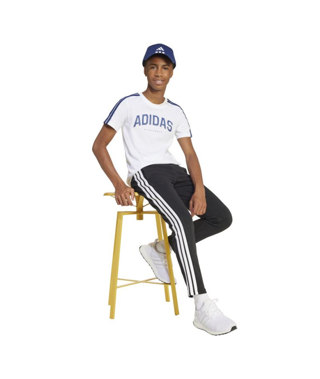 Camiseta adidas Colleg Infantil Branco