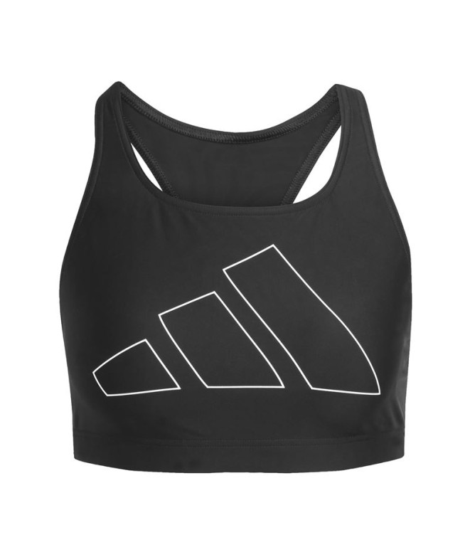 Soutien-gorge de Natation adidas Big Bars Bik Tp Femme Noir/Blanc