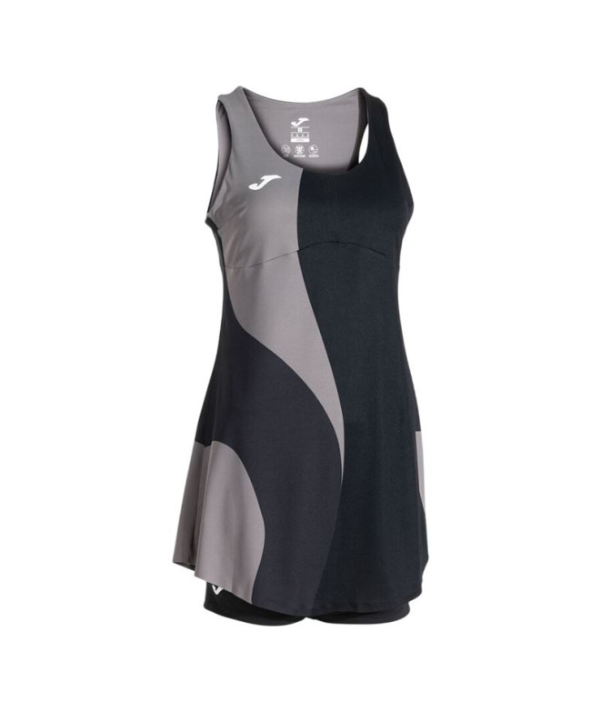 Vestido Joma Challenge Negro Niña