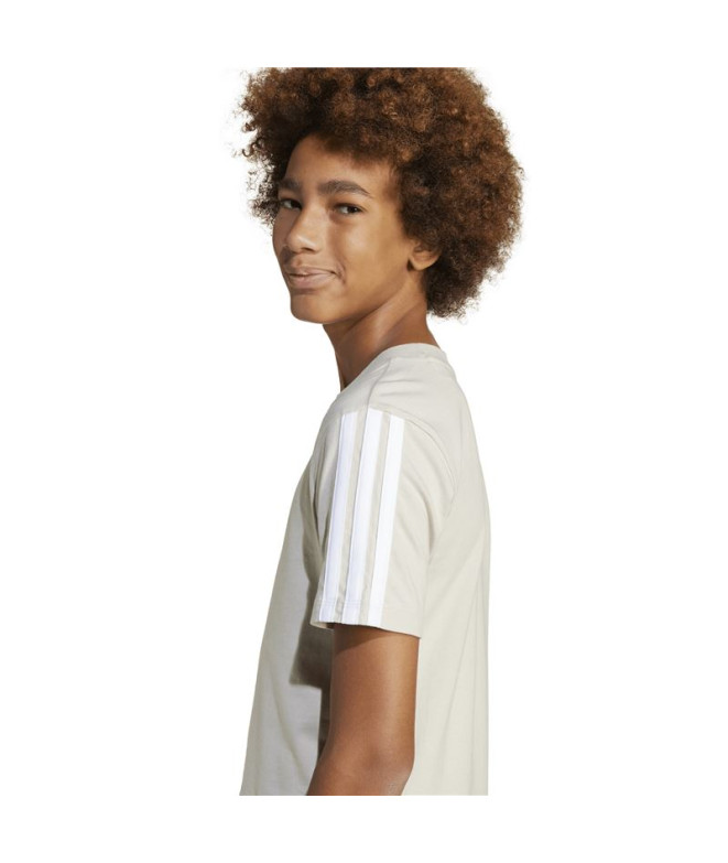 Camiseta adidas 3Bandas 160 Infantil Azul/Blanco