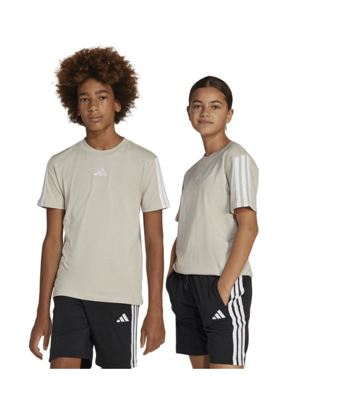 Camiseta adidas 3Bandas 160 Infantil Azul/Blanco