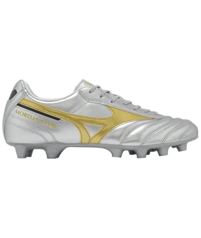 Botas De Fútbol Mizuno Morelia Ii Club Plateado