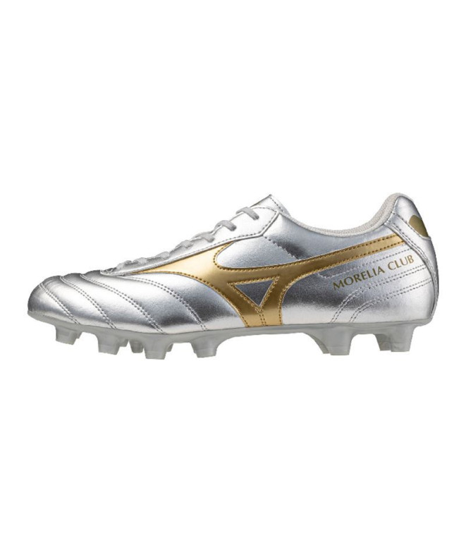 Botas De Fútbol Mizuno Morelia Ii Club Plateado